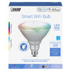 FEIT ELECTRIC - 90 Watt Equivalent RGBW PAR38 Alexa Google LED Smart Light Bulb - Multicolor