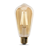 FEIT ELECTRIC - 60 Watt Equivalent Vintage ST19 Alexa Google Smart Light Bulb - Amber