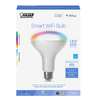 FEIT ELECTRIC - 65 Watt Equivalent RGB@ BR30 Alexa Google LED Smart Light Bulb - Multicolor