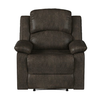 Relax A Lounger Dorian Recliner in Faux Leather - Dark Brown