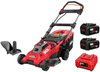 SKIL PWR CORE 20™ Brushless  20V 18-In. Lawn Mower with Two 4.0 Ah Batteries and Dual Port Charger - Red/Black