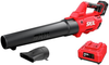 Skil - PWR CORE 20™ Brushless 20V 400 CFM Leaf Blower with 4.0Ah Battery and Charger - Red/black