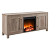 Camden&Wells - Chabot Log Fireplace TV Stand for TVs up to 65" - Gray Oak