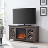 Camden&Wells - Colton Log Fireplace TV Stand for TVs up to 55" - Alder Brown
