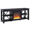 Camden&Wells - Sawyer Crystal Fireplace TV Stand for TVs up to 65" - Black