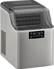 Insignia™ - 44 Lb. Portable Icemaker with Auto Shut-Off - Stainless steel