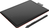 One by Wacom Student Drawing Tablet (small) – Works with Chromebook, Mac, PC - Black/Red