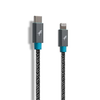 Nimble - Eco-Friendly PowerKnit USB-C to Lightning Cable - 3 Meter - Space Gray