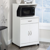 Sauder - Microwave/kitchen Glacier White Cart - Soft White