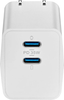Insignia™ - 35W Dual Port USB-C Compact Wall Charger for Apple Mobile Devices - White