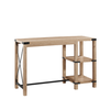 Walker Edison - Modern Farmhouse Metal and Wood Desk - White Oak