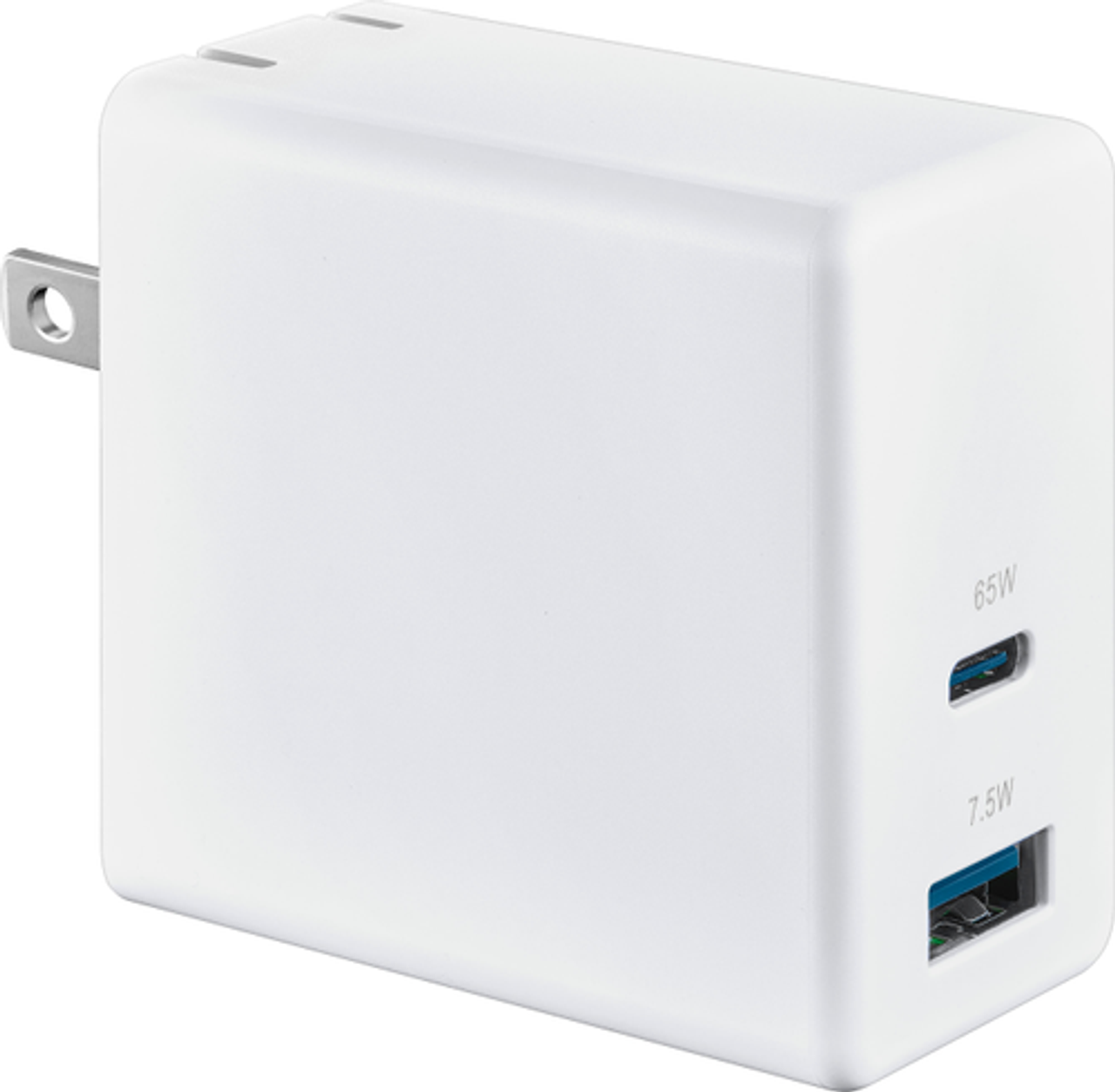 Insignia™ - 72.5W 2-Port USB-C/USB Wall Charger - White
