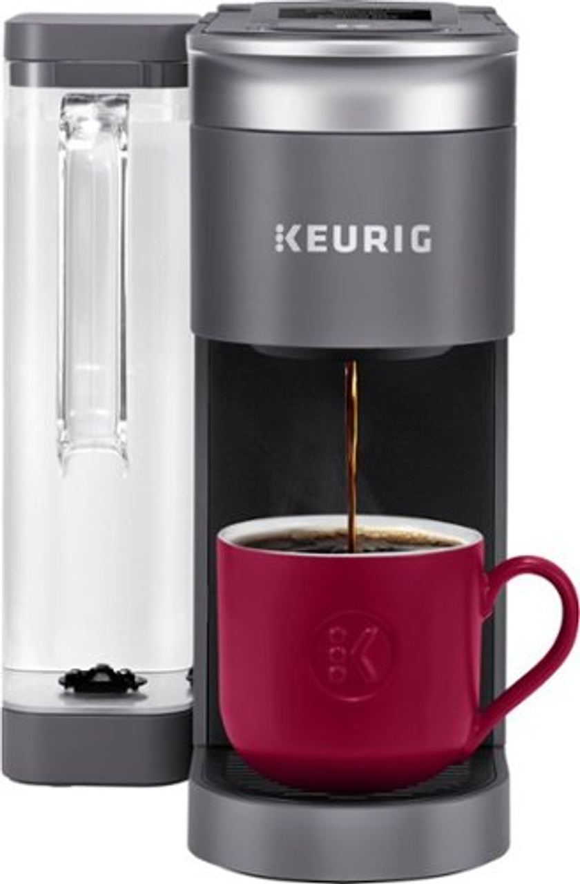 Keurig - K-Supreme SMART Single Serve Coffee Maker Gray - Gray
