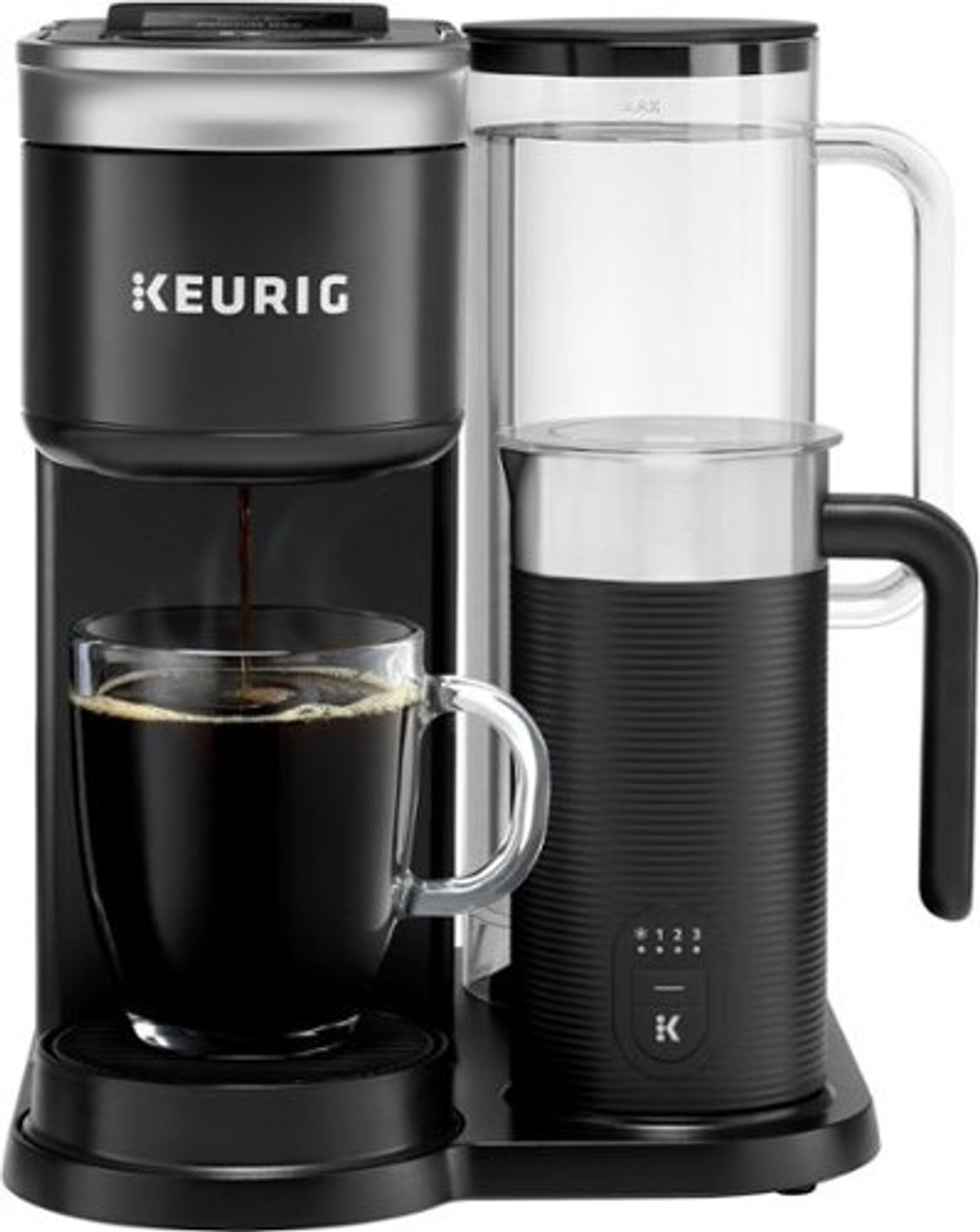 Keurig - K-Cafe SMART Single Serve Coffee Maker Black - Black