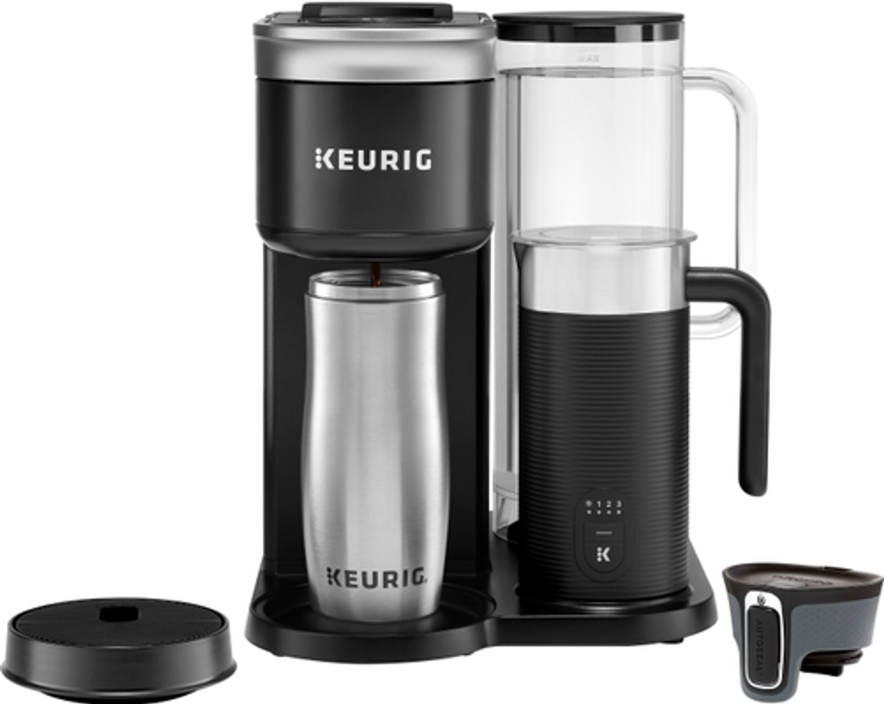 Keurig - K-Cafe SMART Single Serve Coffee Maker Black - Black