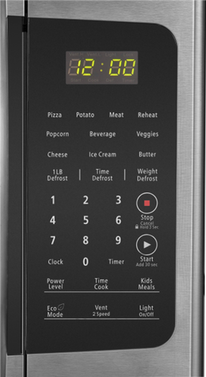 Insignia™ - 1.6 Cu. Ft. Over-the-Range Microwave - Stainless steel