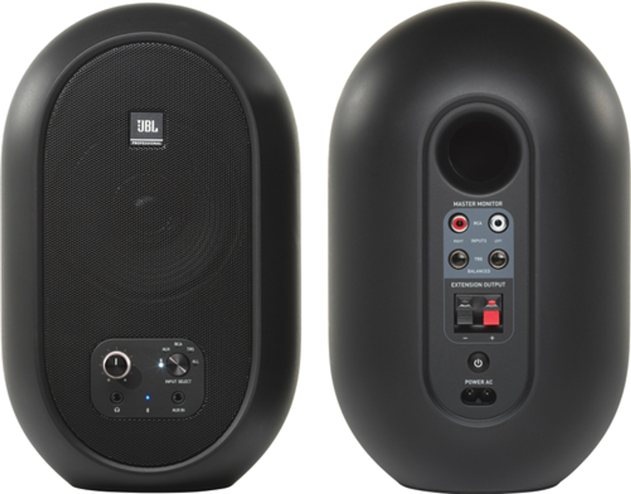 JBL - Compact Desktop Reference Monitor Speakers with Bluetooth Black - Black