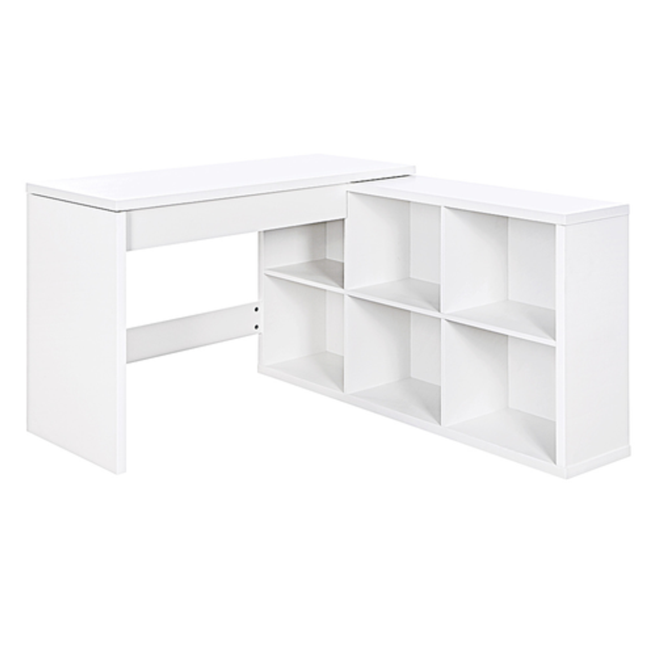 OSP Home Furnishings - Waverly Sit-To-Stand L-Desk - White