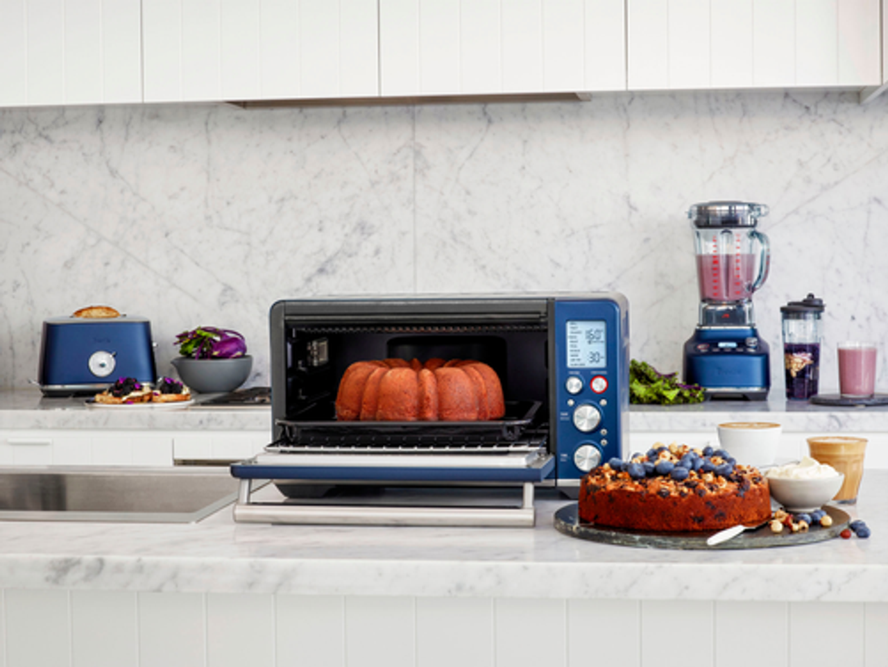 the Breville Smart Oven® Air Fryer - Damson Blue