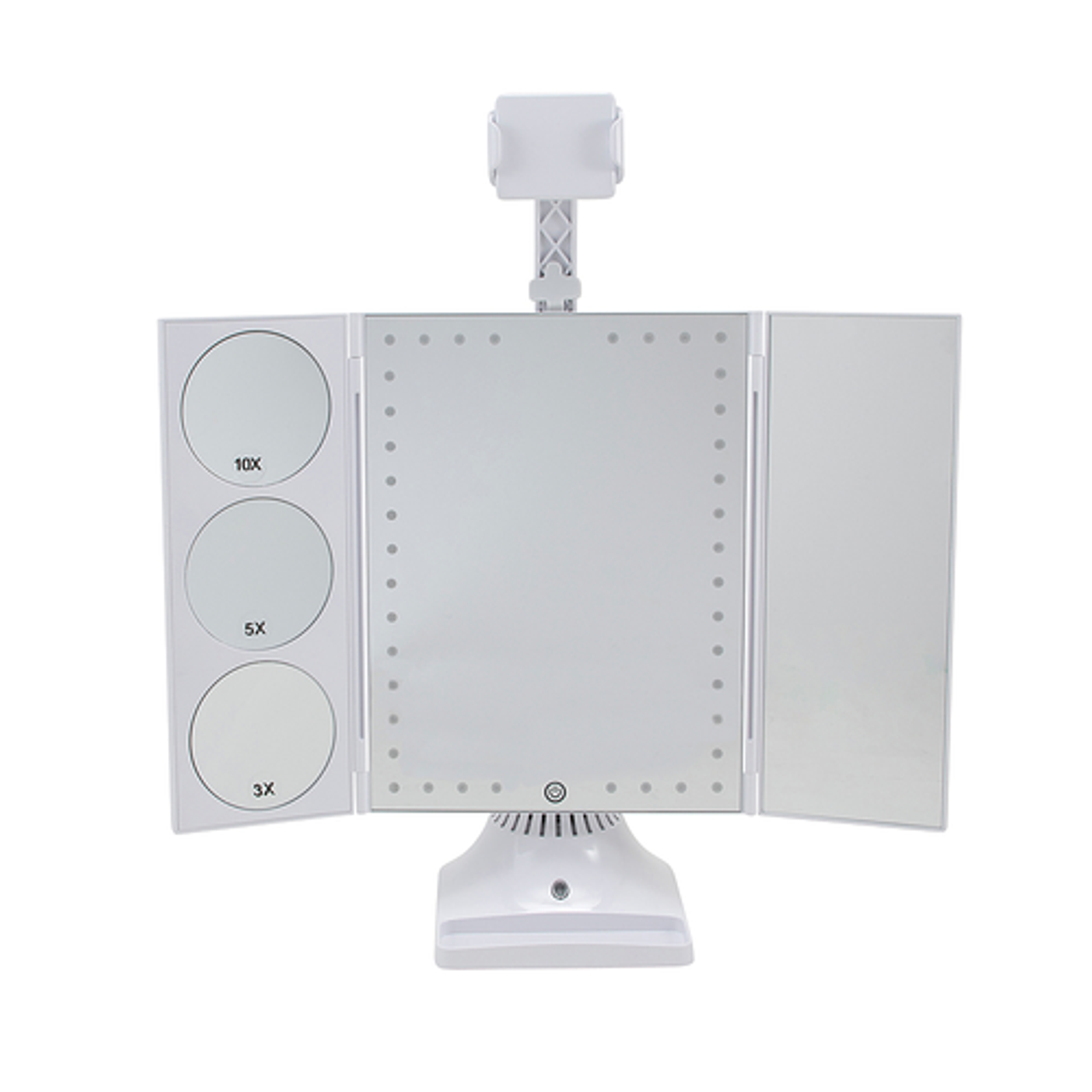 Glo-Tech Bluetooth Selfie Mirror - White