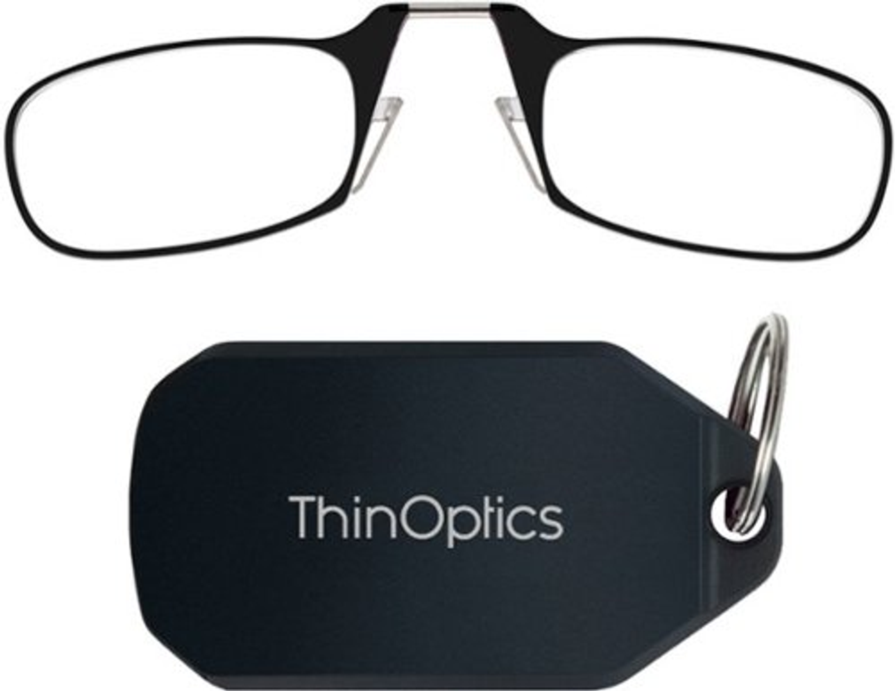 ThinOptics Black Keychain with Readers 2.0 Black - Black