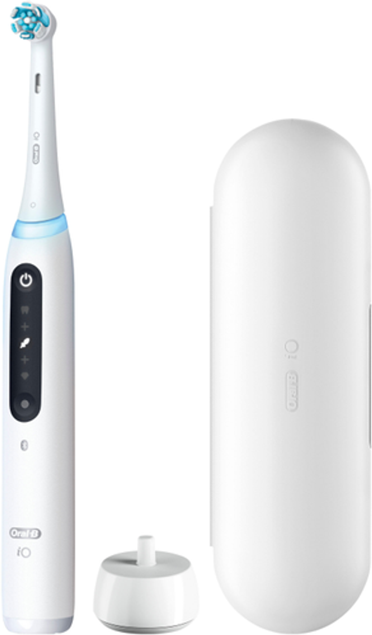 Oral-B - iO Series 5 Rechargeable Electric Toothbrush White w/Brush Head - White