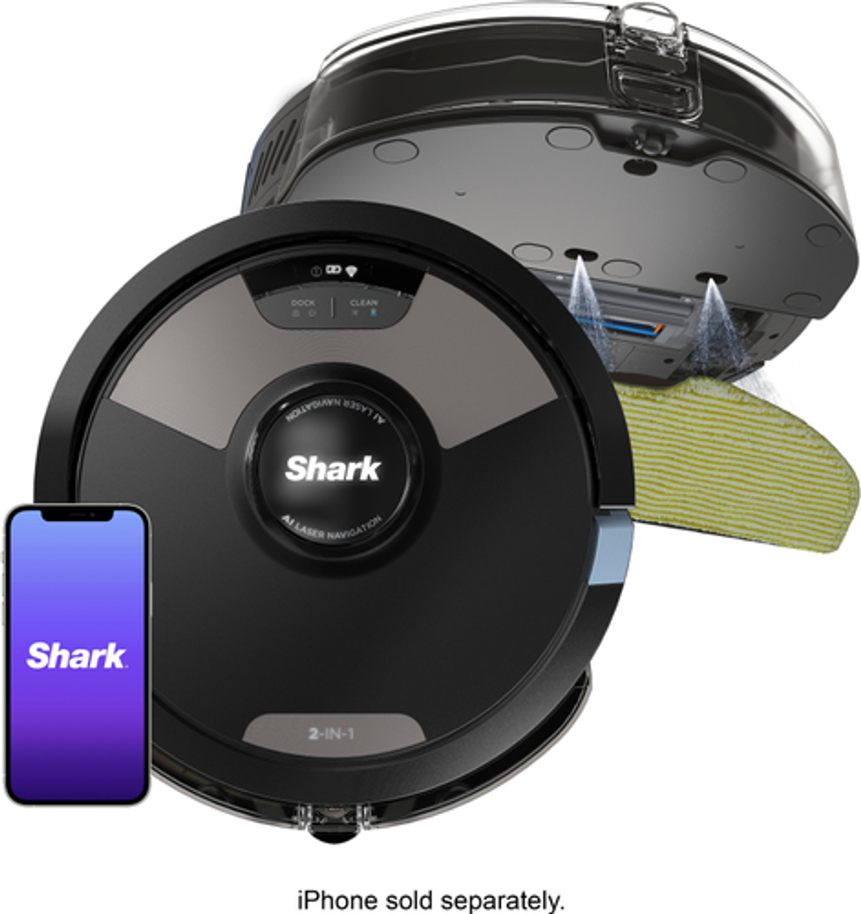 Shark - AI Ultra Robot Vacuum and Mop with Matrix Clean Navigation - Black