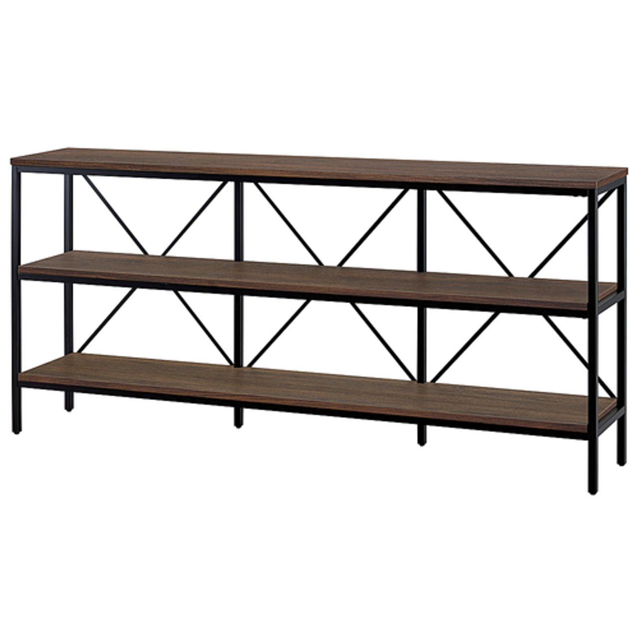 Camden&Wells - Kira Console Table - Blackened Bronze/Alder Brown