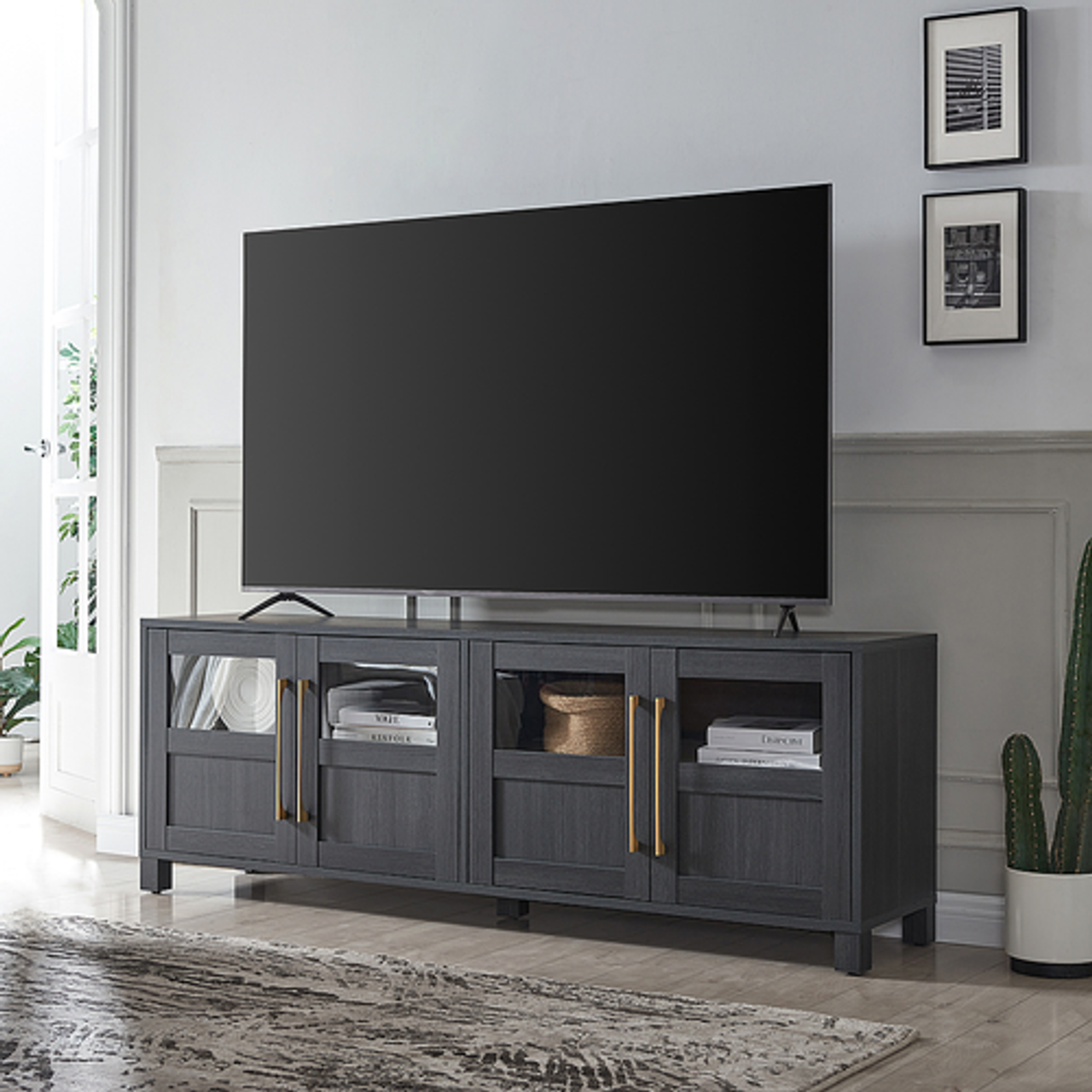 Camden&Wells - Holbrook TV Stand for Most TVs up to 75" - Charcoal Gray