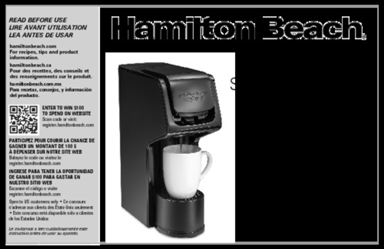Hamilton Beach FlexBrew Single-Serve Coffee Maker - BLACK
