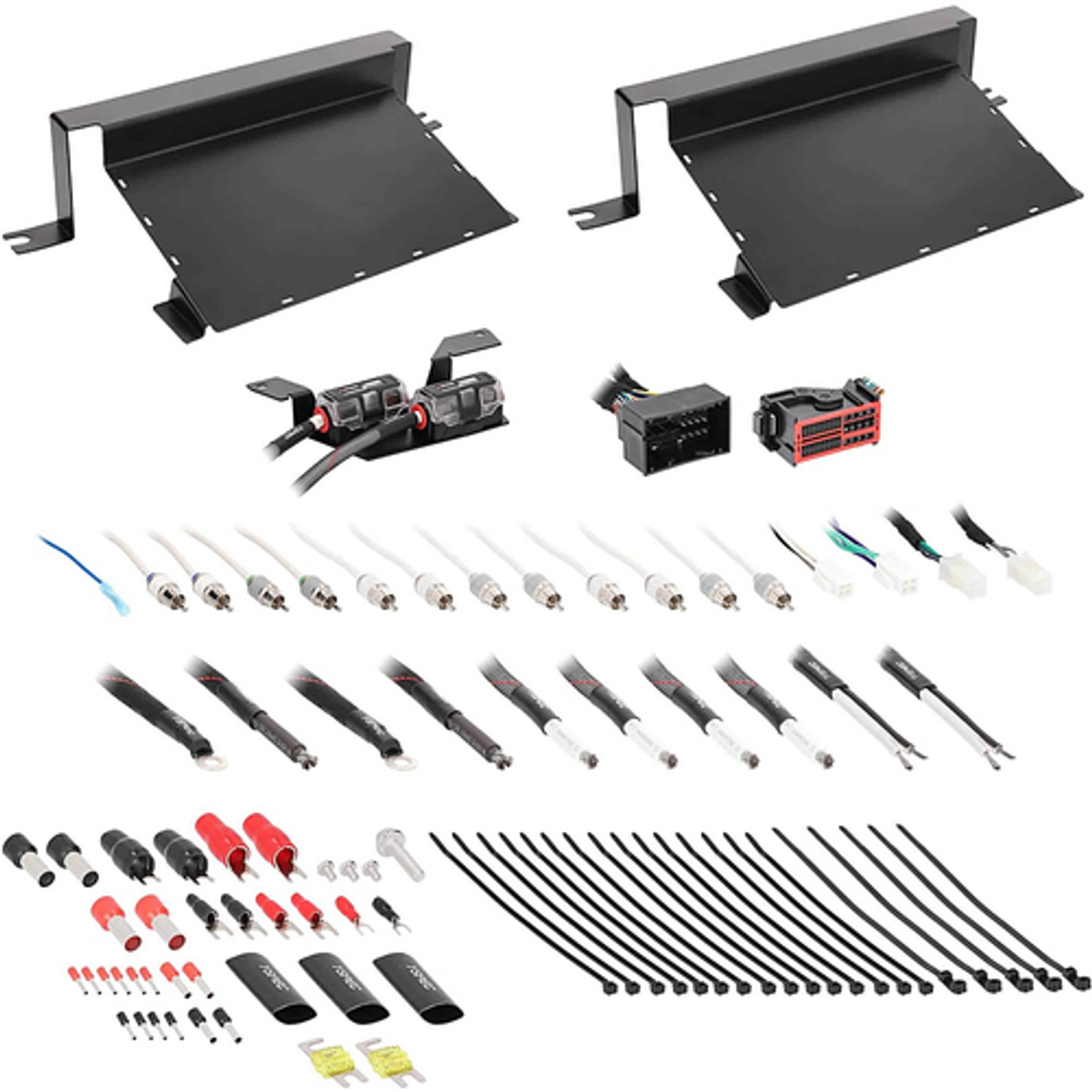 Metra - Dual-Amp Installation Kit for Select Jeep Vehicles - Black