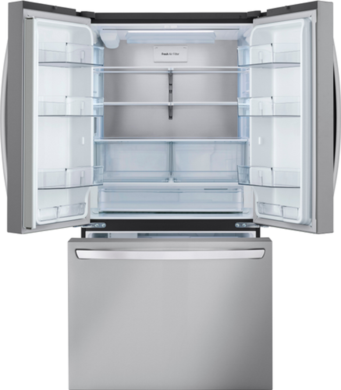 LG - 26.5 cu ft French Door Refrigerator - Stainless steel