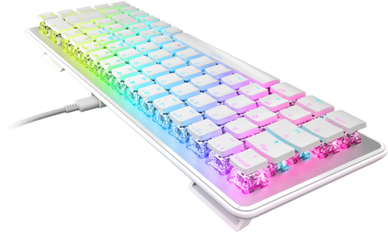 ROCCAT - Vulcan II Mini – 65% Gaming Keyboard With Customizable AIMO RGB Illumination - White
