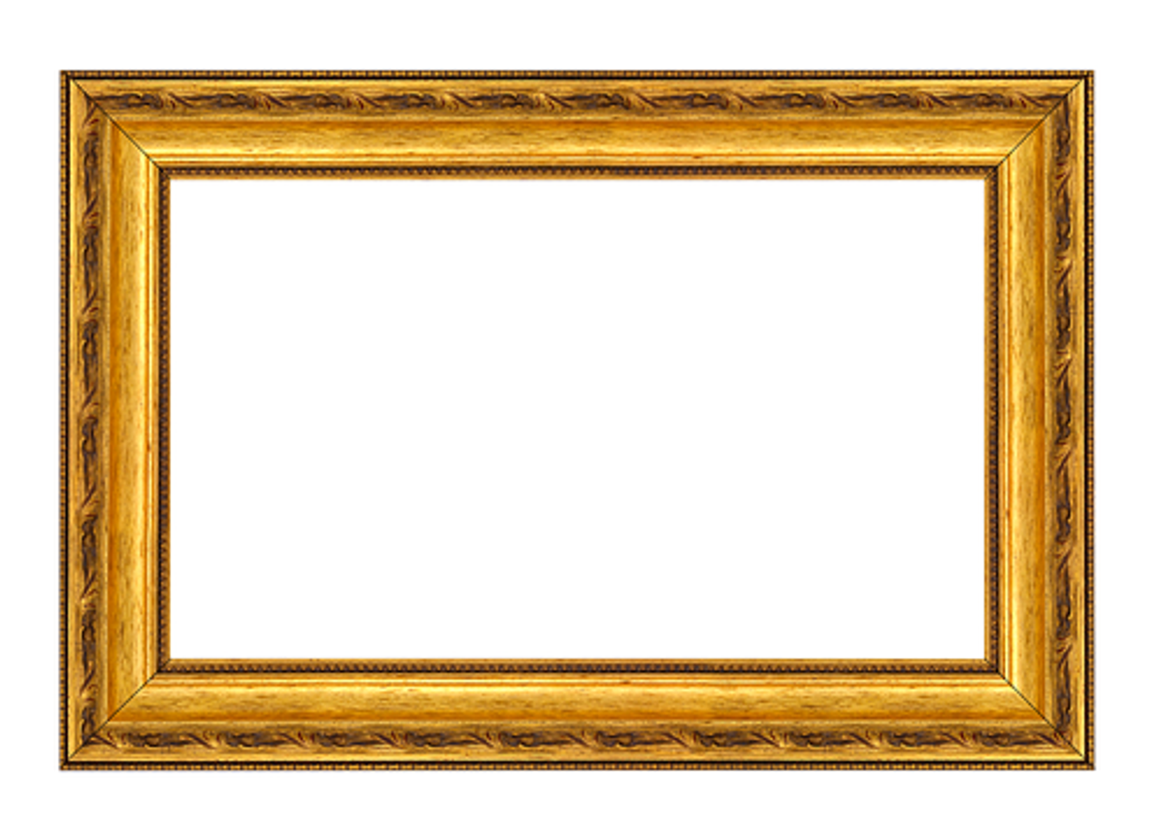 Frame My TV.com - Deco Premiere Bezel for Samsung the Frame TV - 32" (2021-2022) - Ornate Gold