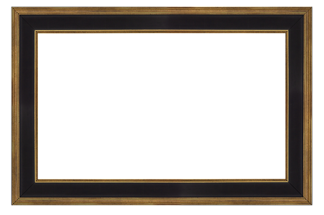 Frame My TV.com - Deco Premiere Bezel for Samsung the Frame TV - 50" (2021-2022) - Antique Gold & Black