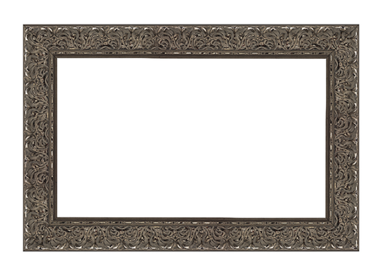 Frame My TV.com - Deco Premiere Bezel for Samsung the Frame TV - 43" (2021-2022) - Tuscan Silver