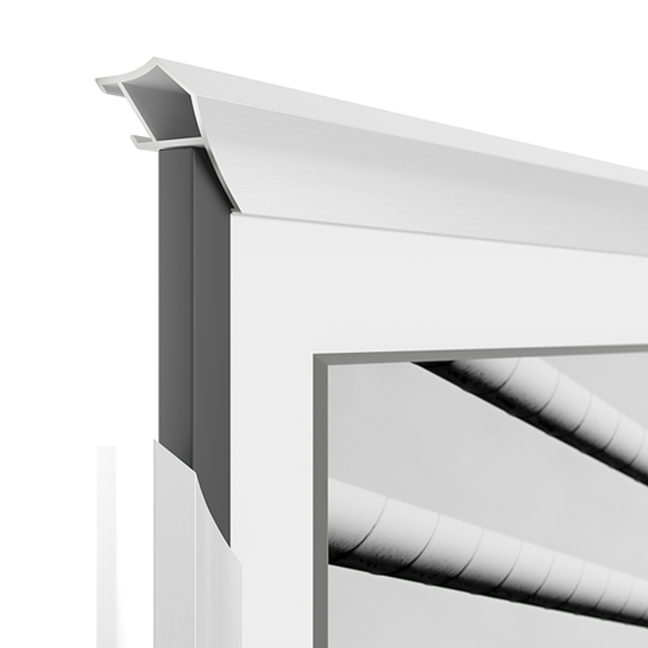 Frame My TV.com - Deco Alloy Prismatic Bezel for Samsung The Frame TV - 50" (2021-2022) - Pure White