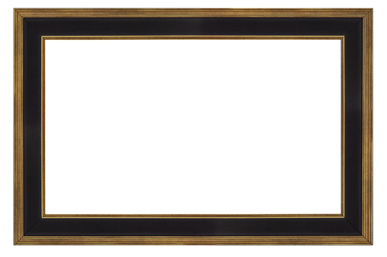 Frame My TV.com - Deco Premiere Bezel for Samsung the Frame TV - 65" (2021-2022) - Antique Gold & Black