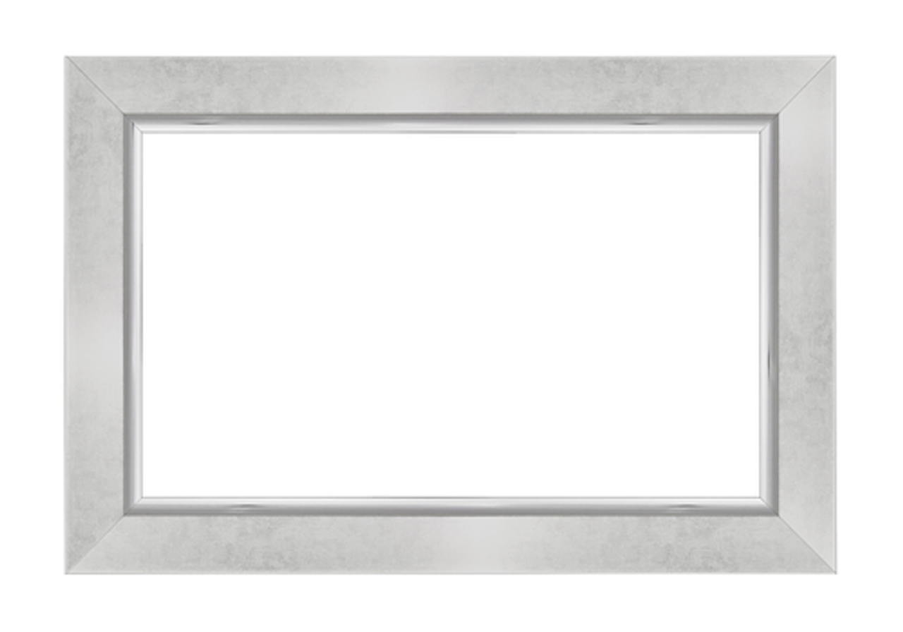 Frame My TV.com - Deco Premiere Bezel for Samsung the Frame TV - 85" (2021-2022) - Contemporary Silver
