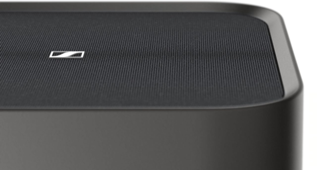 Sennheiser - AMBEO Sub 8-inch 350W Wireless Subwoofer Class D Amplifier With 3D Surround And Bass Down to 27Hz - Black