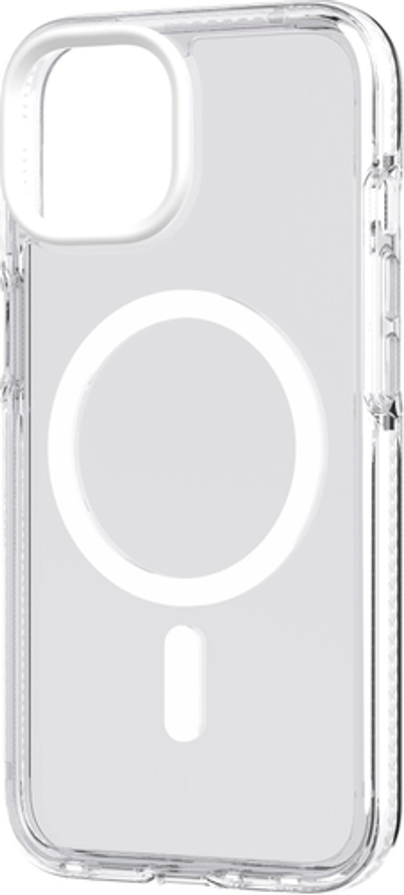 Tech21 - EvoCrystal Case with MagSafe for Apple iPhone 14 - White