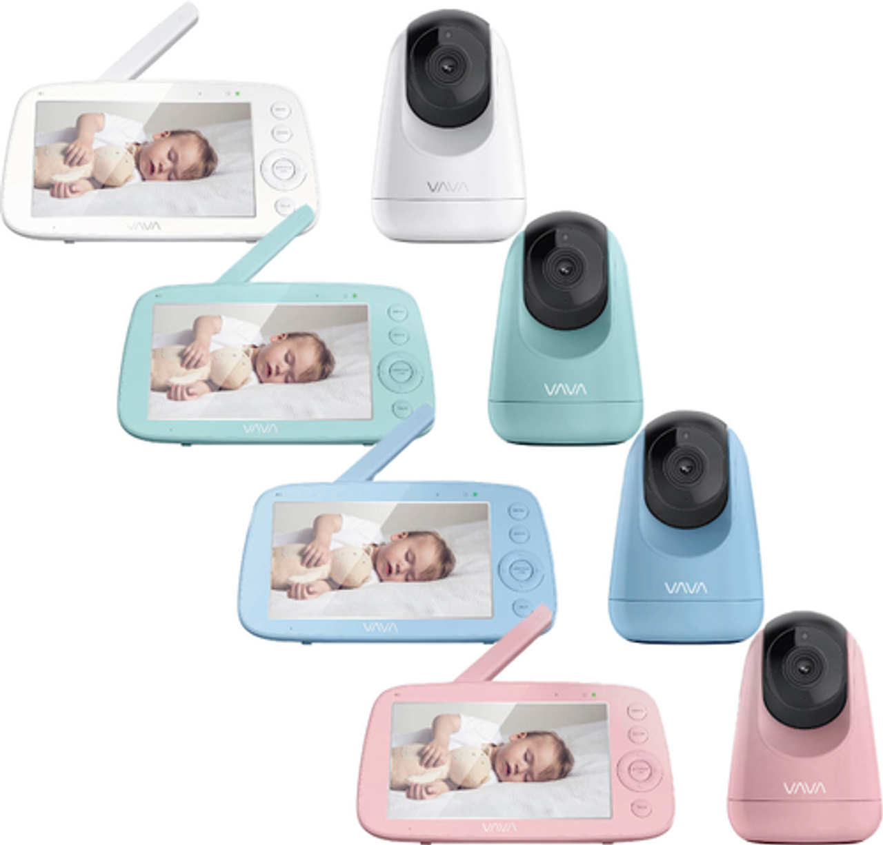 VAVA - Baby Monitor 720P 5" HD Display - Blue
