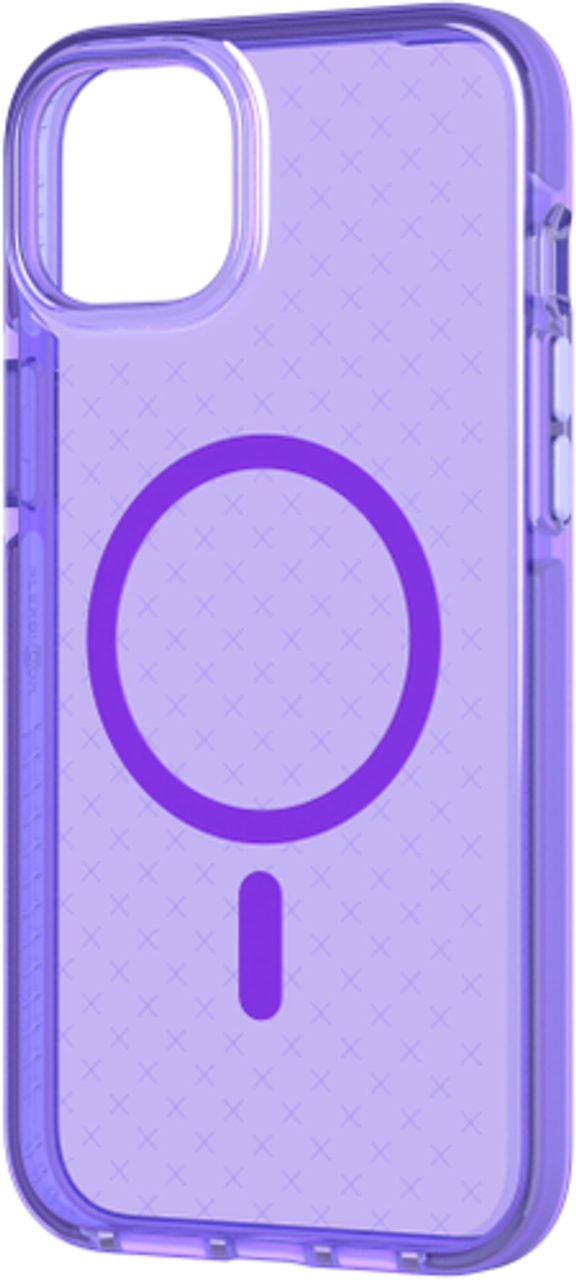 Tech21 - EvoCheck Case with MagSafe for Apple iPhone 14 Plus - Wondrous Purple