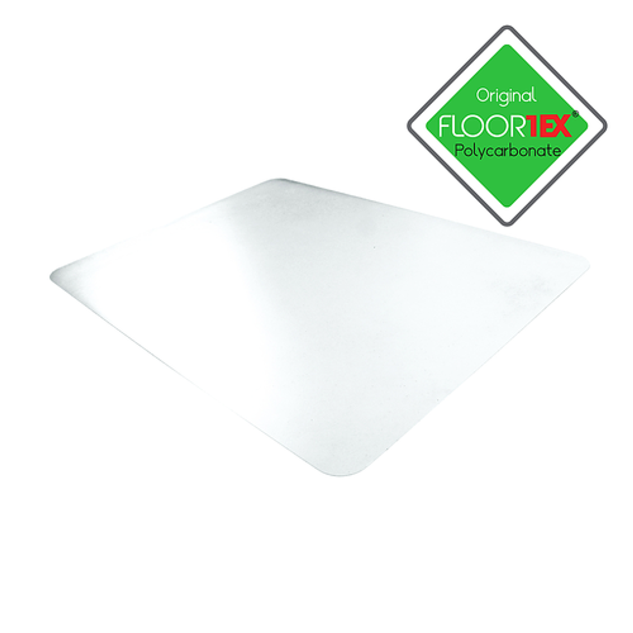Floortex - Desktex® Polycarbonate Rectangular Desk Pad with Anti-Slip Backing - 35" x 71" - Clear