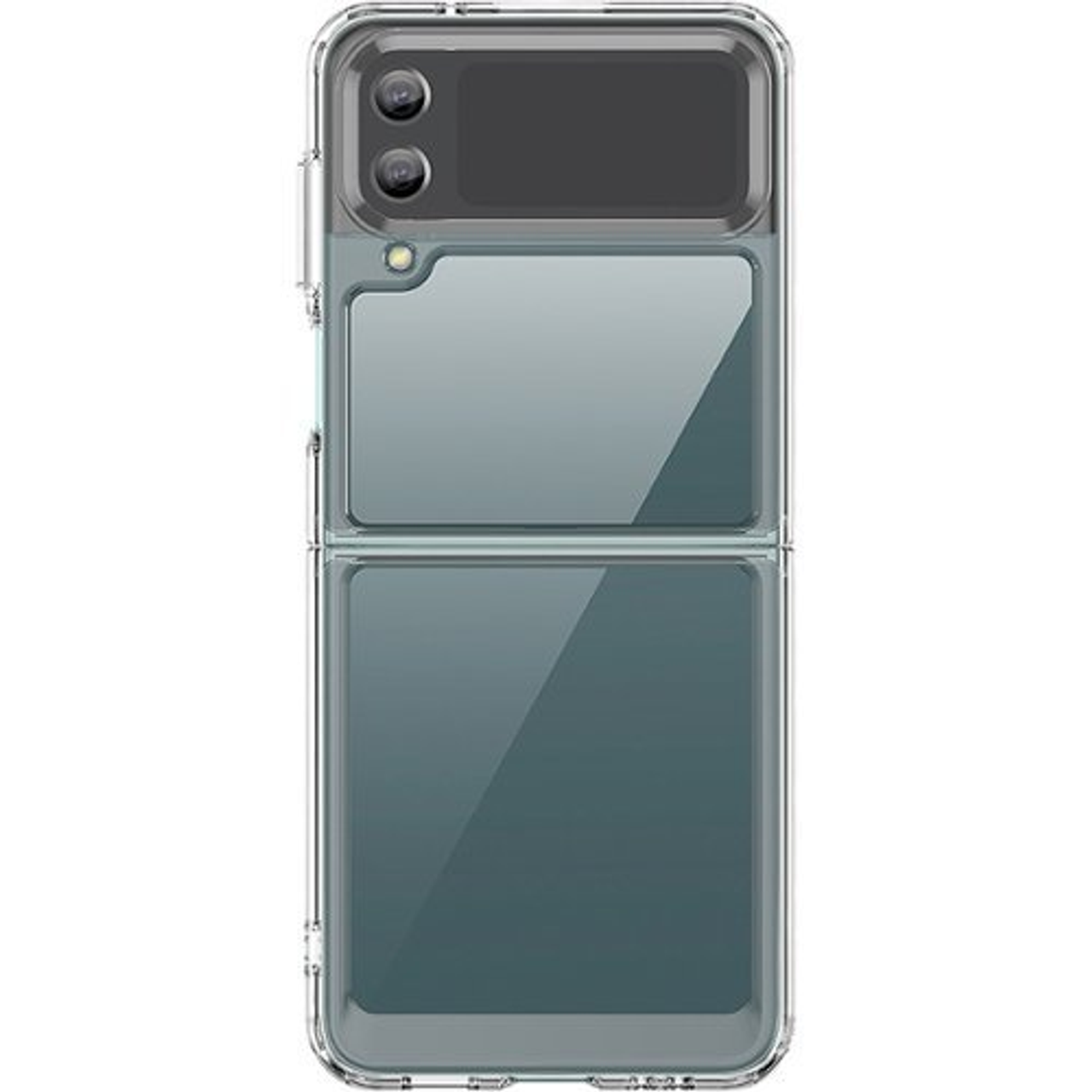 SaharaCase - Hybrid-Flex Hard Shell Case for Samsung Galaxy Z Flip4 - Clear