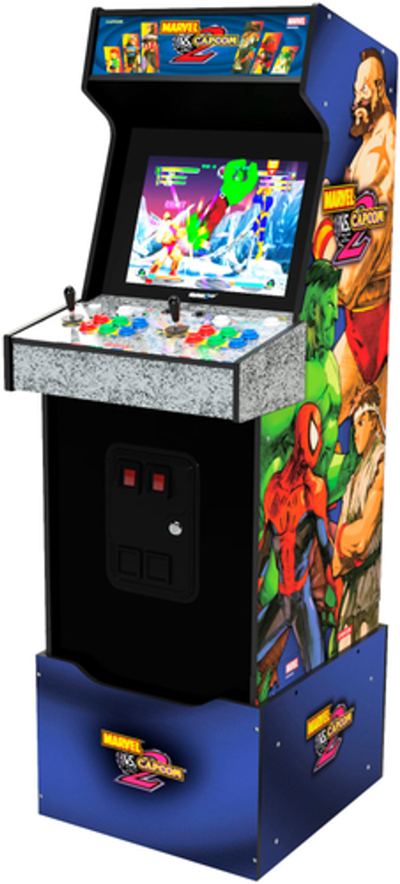 Arcade1Up - Marvel Vs Capcom 2 Arcade with Lit Marque