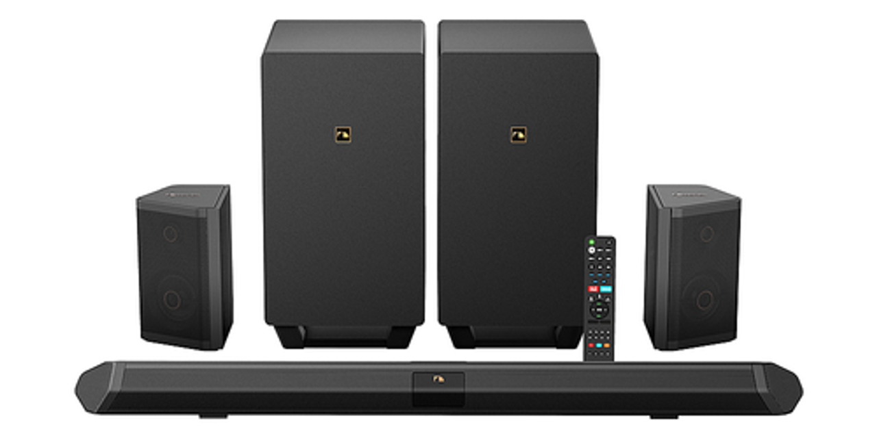 Nakamichi - Shockwafe 7.2.4Ch 1000W Soundbar System with Dual 8” Wireless Subwoofers, Dolby Atmos, eARC and SSE MAX - Black