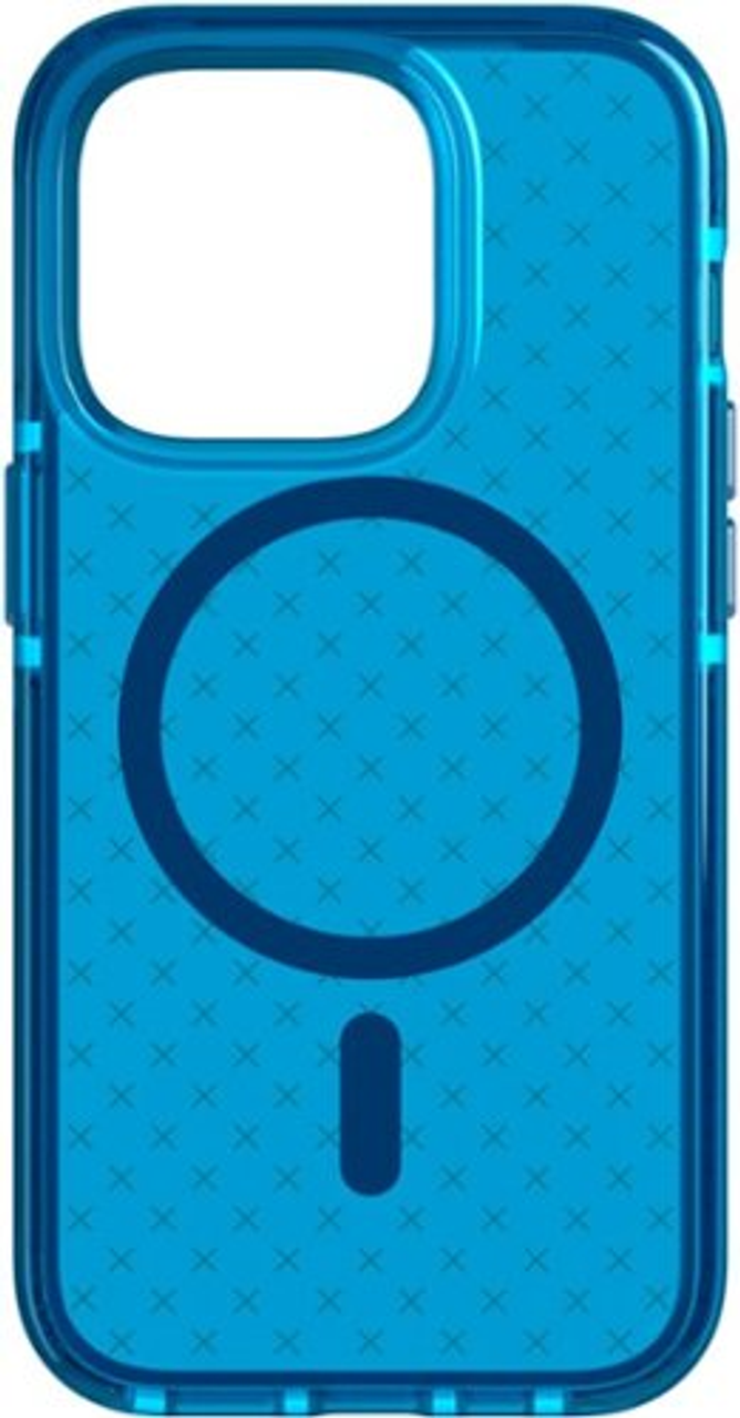 Tech21 - EvoCheck Case with MagSafe for Apple iPhone 14 Pro - Classic Blue