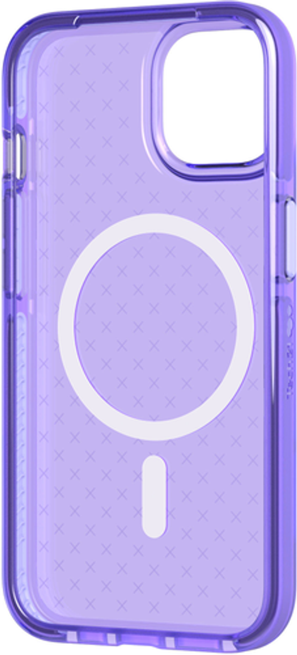 Tech21 - EvoCheck Case with MagSafe for Apple iPhone 14 - Wondrous Purple