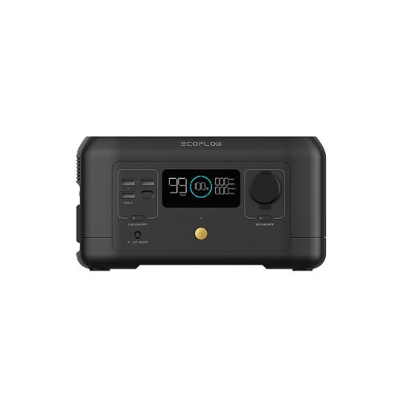 EcoFlow - RIVER Mini Portable Power Station - Black